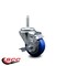 Service Caster 3 Inch Blue Polyurethane Wheel Swivel 34 Inch Threaded Stem Caster with Brake SCC SCC-TS20S314-PPUB-BLUE-TLB-34212 - alternate 4